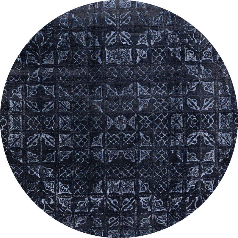 Tapis abstrait moderne 4491, Rond 5 pi
