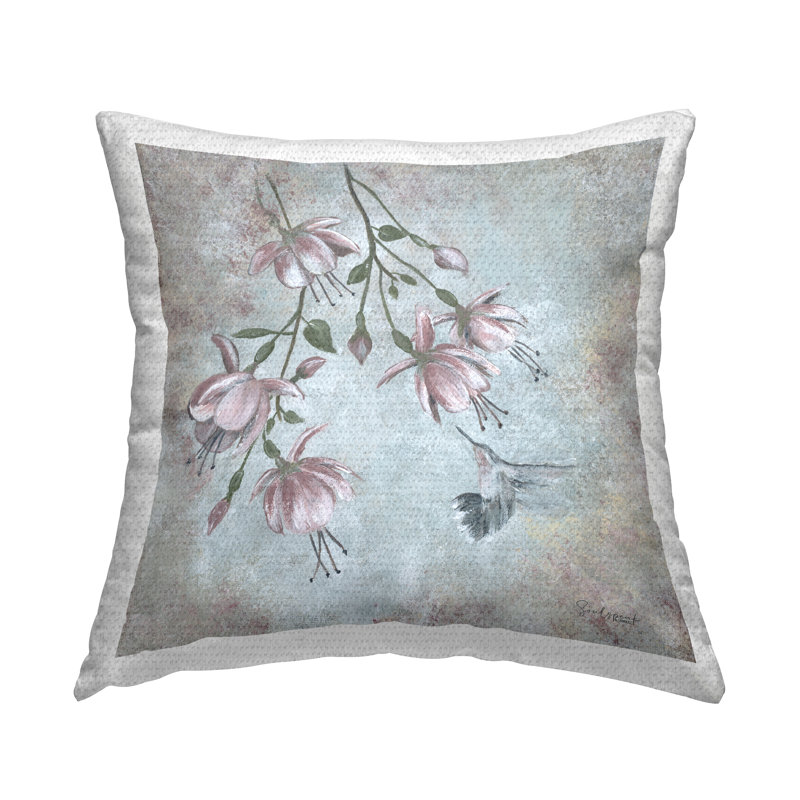 Floral Outdoor Throw Pillow