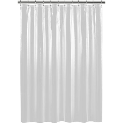 Cotton No Pattern And Not Solid Color Shower Curtain with Liner Included