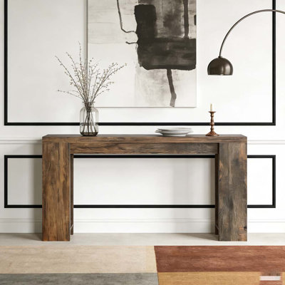 Wooden Console Table Sturdy Sofa Hallway Table