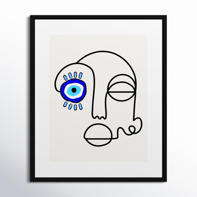 No Evil Allowed Print by Shatha Al Dafai