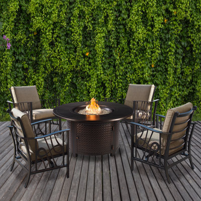 Ensemble de conversation pour 4 personnes avec coussins Soper