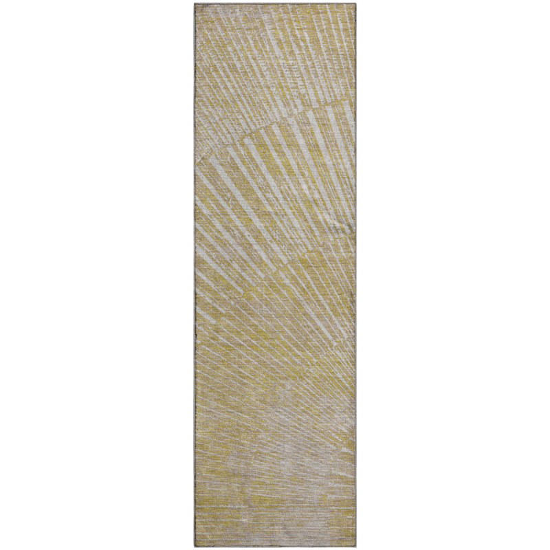Cerrito Area Rug with Non-Slip Backing, Runner 2'3" x 7'6"