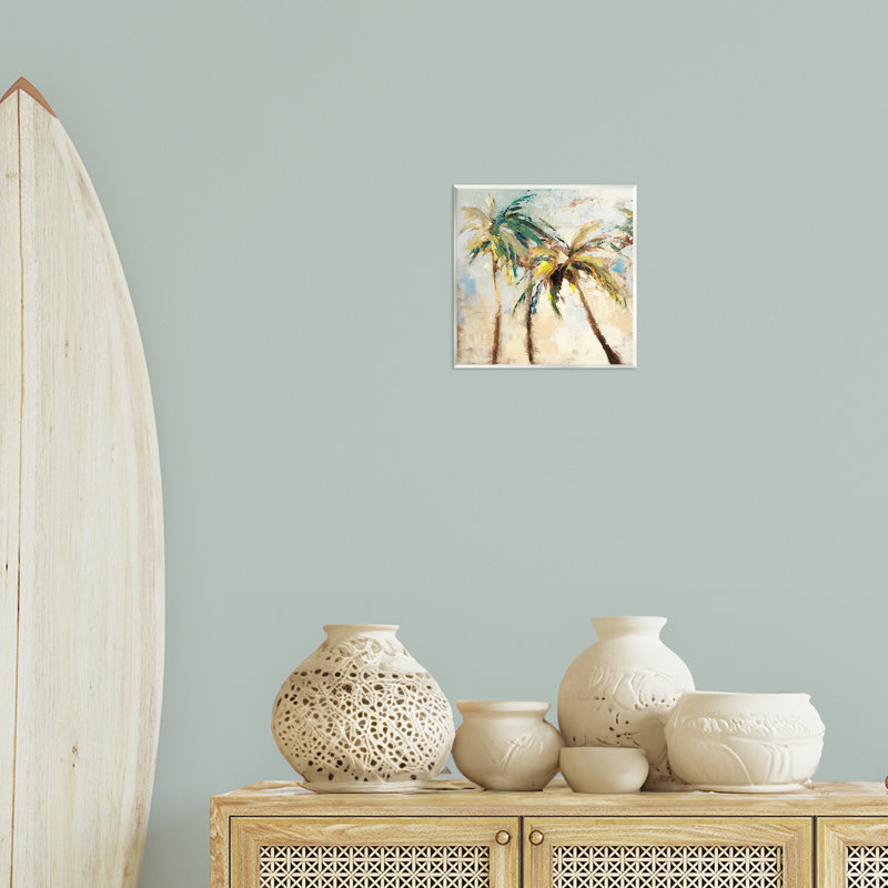 «Tall Palm Trees», art mural abstrait par Lanie Loreth