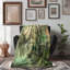 Emerald Enchantment Oasis - couverture en sherpa de qualité supérieure 1 pièce - reproduction d'art luxueuse-96938914