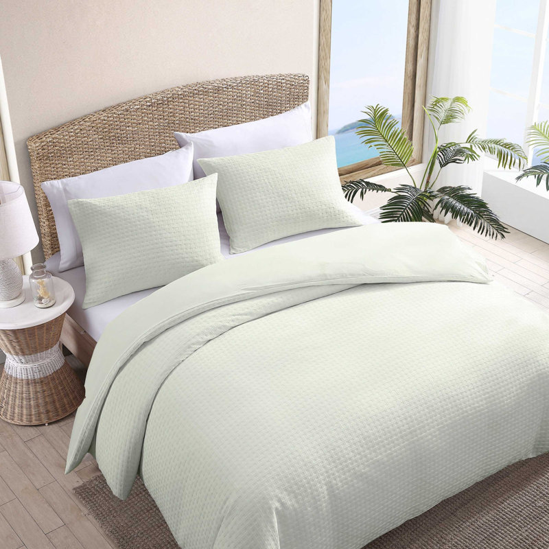 Duvet Cover Set, King Duvet Cover + 2 King Shams, White