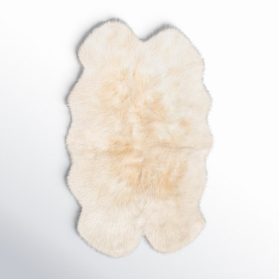 Fris Champagne Sheepskin Rug