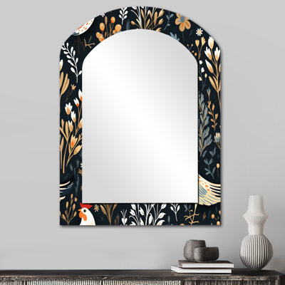 Motif de coq rouge Country Charm