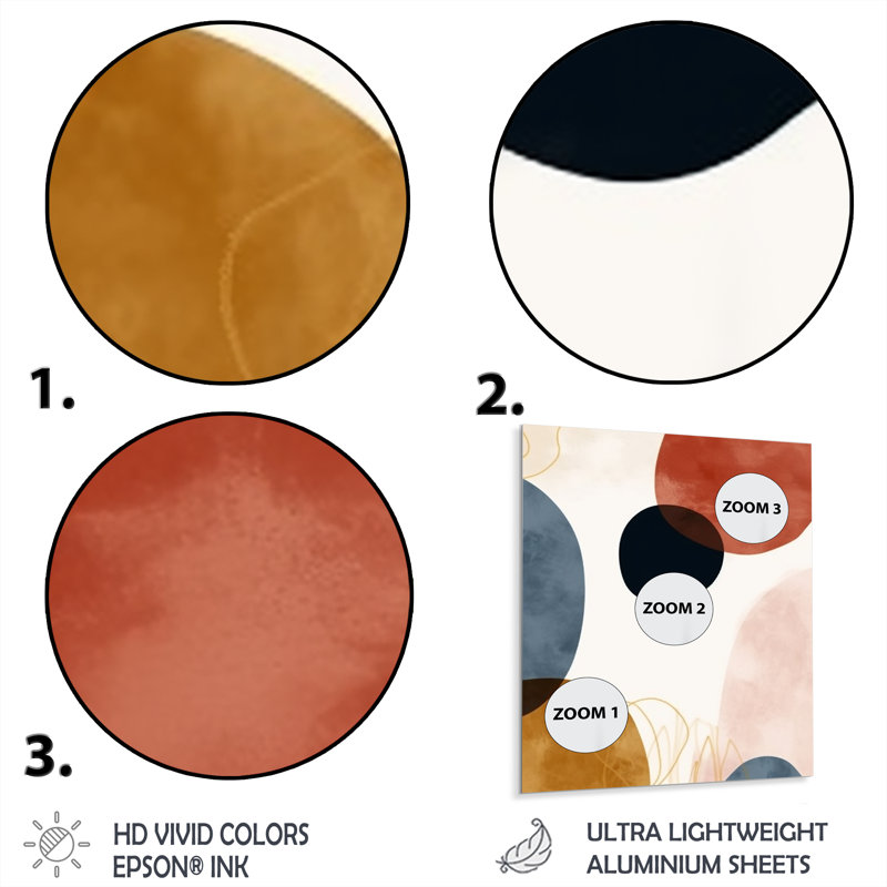 Motif bohème minimaliste beige 5 - Art mural en métal minimalisme, H 32 po x l 24 po x P 1 po