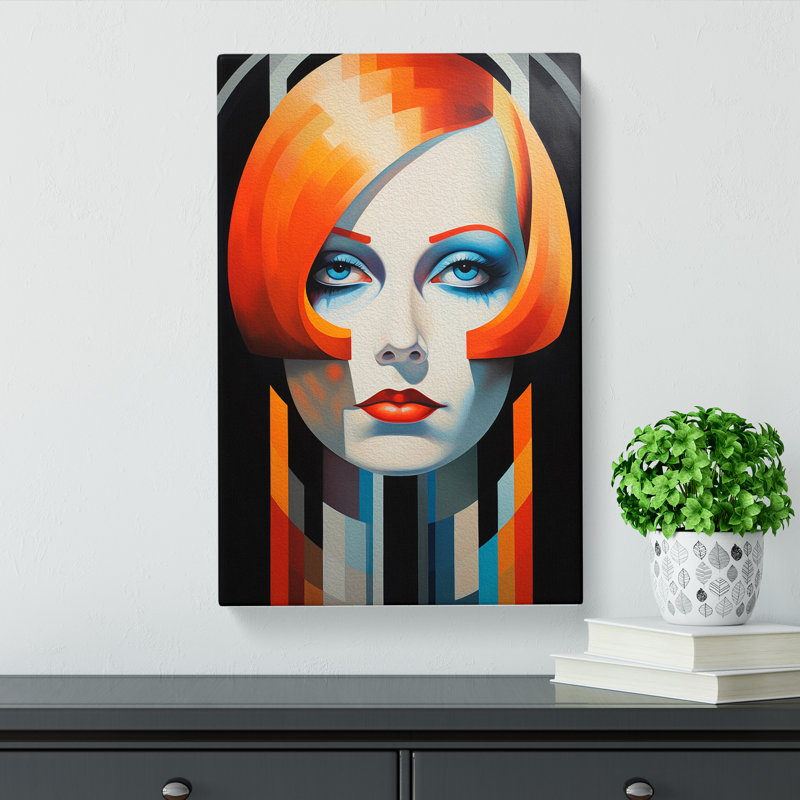 Greta Garbo Constructivism - Wrapped Canvas, 60cm H x 40cm W x 3cm D