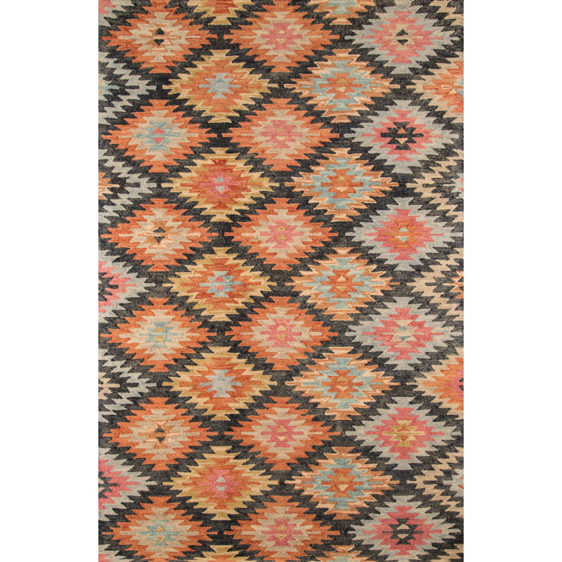 Pigg Wool Southwestern Indoor Rug, Rectangle 3'6" x 5'6"