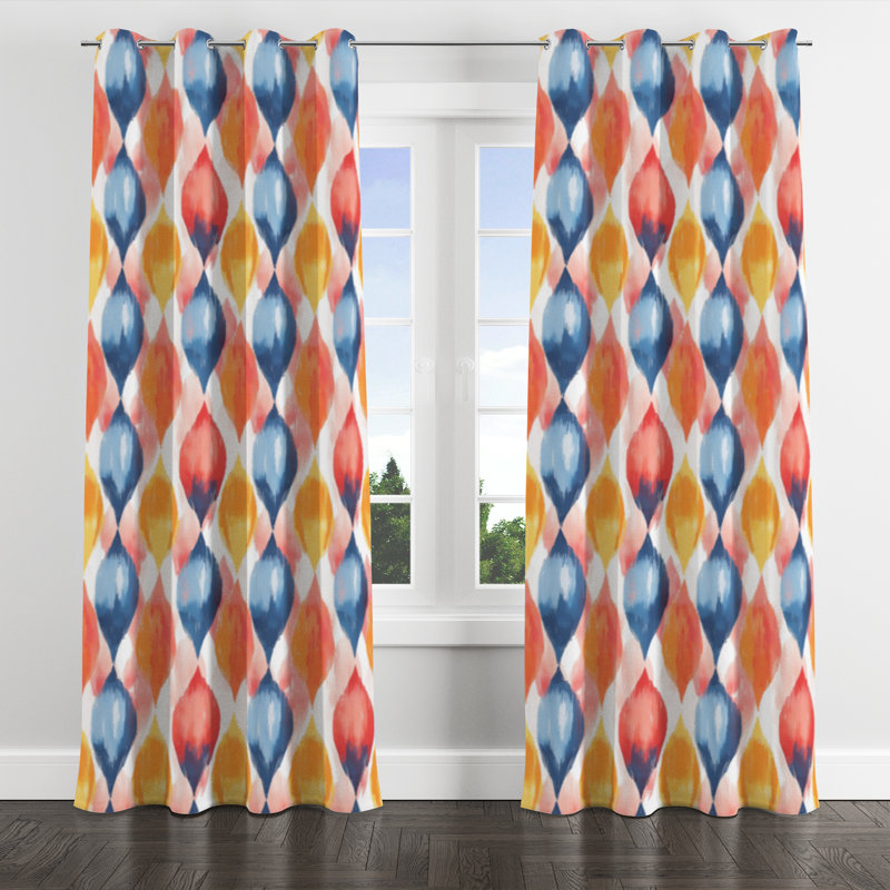 Rideaux de fenêtre Modern, L 52 po x L 63 po, Œillets argentés
