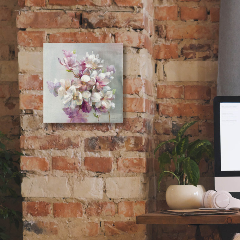 'Sweet Magnolia' by Danhui Nai Canvas Wall Art, 12'' H x 12'' W