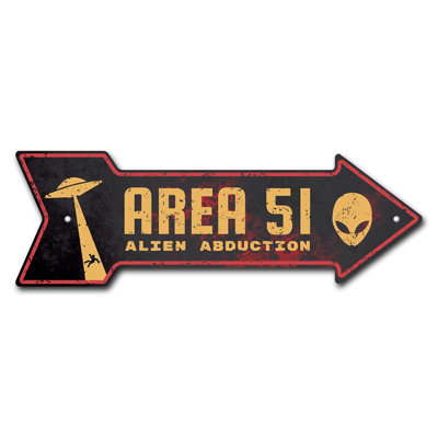 Rem amovible - 999976_Area 51 décalcomanie amovible amusante 30 po de large