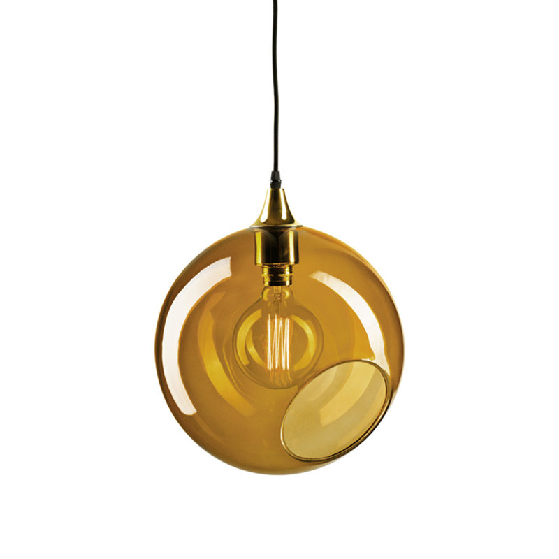 Ballroom 1 - Light Pendant, Amber, 15" H x 13" W x 13"