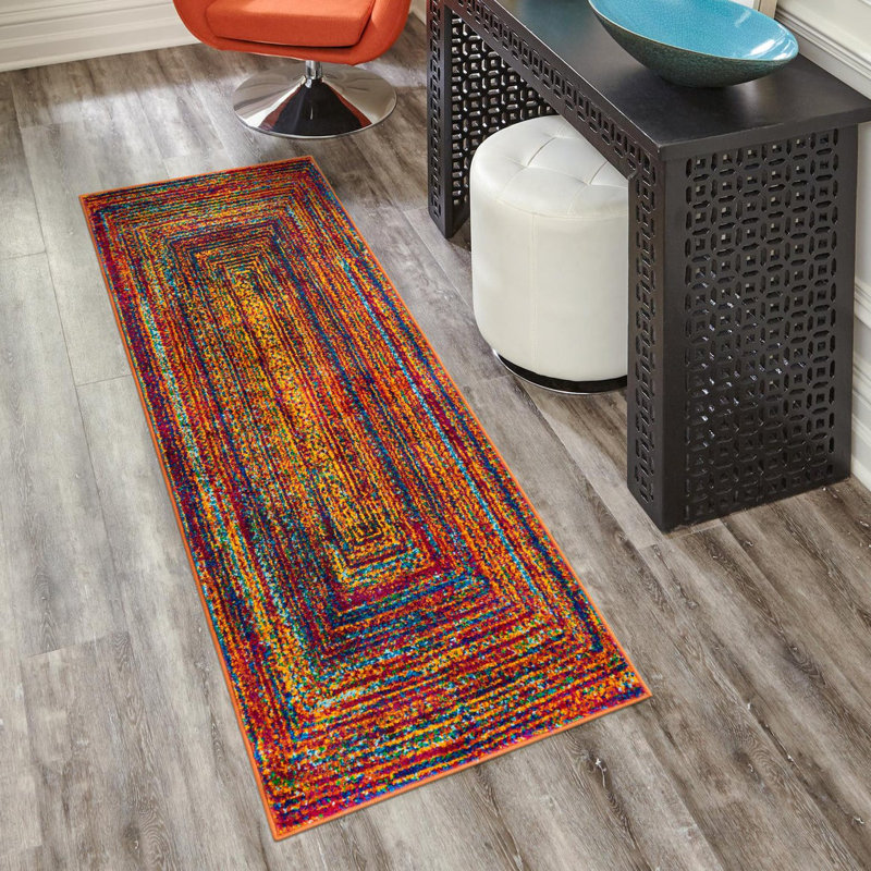 Tapis Weedman Rainbow Calypso, Tapis de couloir 2 pi 7 po x 12 pi