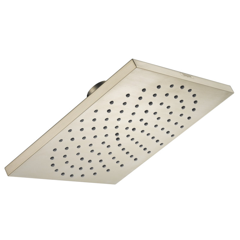 Croma Square Multi Function Rain Shower Head, Brushed Nickel