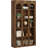 5-Tier Rustic Brown Farmhouse Arched Bookcase