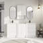 Ensemble de meuble-lavabo double 72 po avec armoire murale 72 po