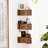 Corner Shelves Wall Cabinet Set Of 3, Curved Floating Corner Accent Cabinet With Sliding Doors