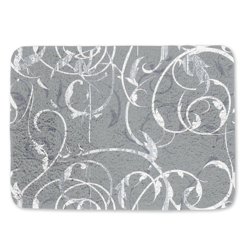 Graviel Microfiber / Microsuede Non-Slip Bath Mat, 21"W x 34"L
