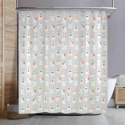  Ghost Boo Halloween Shower Curtain