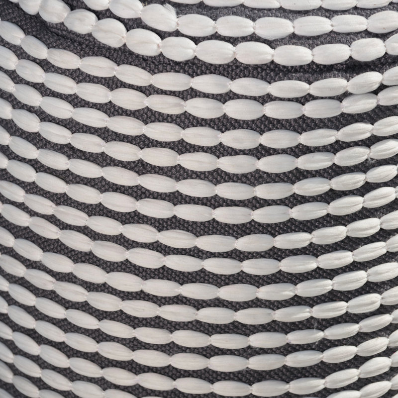 Repose-pieds d'intérieur cylindrique blanc géométrique - capacité d'eau 250Lb avec résistance, Blanc