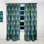 Rideau simple occultant rétro Mid-Century-1365251729