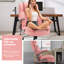 Chaise de bureau ergonomique moderne en cuir synthétique avec lombaire réglable-1191608311