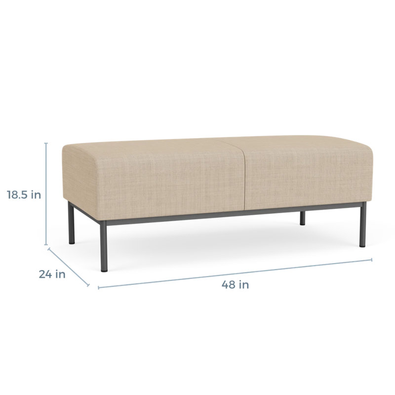 Banc de réception Darsey, Chambray calcaire, Gris anthracite