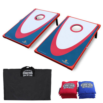 Paricon, LLC Solid Wood and Plastic Foldable Cornhole Set