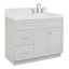 Meuble-lavabo sur pied simple 42 po avec plateau en quartz Hamlet-94003823