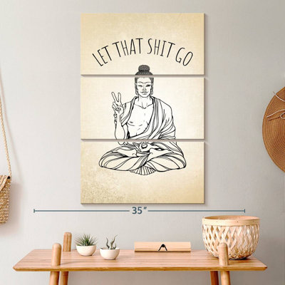 " Modern Buddha " 3 - Pieces