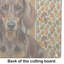 Planche à découper en verre chocolat et brun clair Dachshund Heirloom