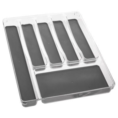 Draw Tidy Plastic Rectangle Flatware Caddy