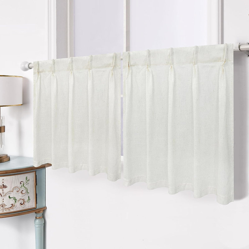 Everrey Semi Sheer Curtain Pair, 30" W x 24" L