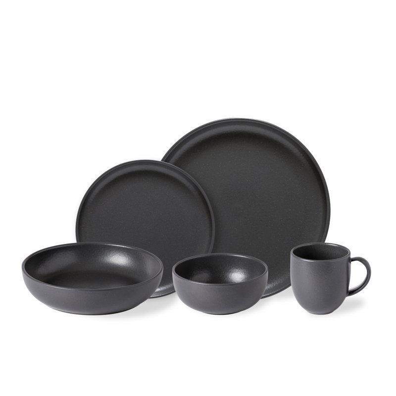 5-Pc Place Setting, Seed Gray