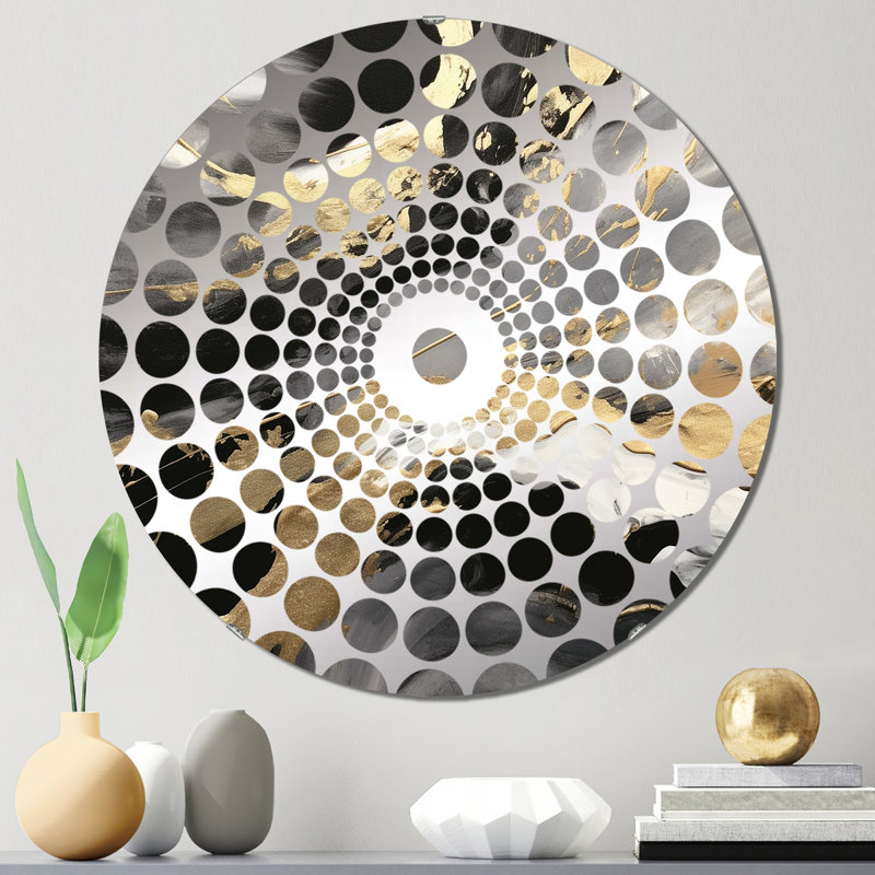 Ellingwood - Miroir décoratif à cercles concentriques, 31,4 po x 31,4 po