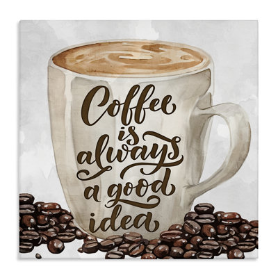 Coffee Phrase Classic Mug Canvas, design by Kim Allen