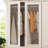 Wardrobe Armoire with Glass Display Door, Modular Bedroom Closet Storage with 3 Drawers and Hanging Rod