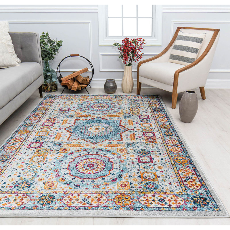 Hailey Vintage Constellation Area Rug, Runner 2'6" x 8'