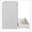 Lit escamotable double avec grands tiroirs, blanc-571545650
