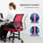 Adjustable Office Chair with 360°Rotation, Height and Tilt Control,Red-600872381
