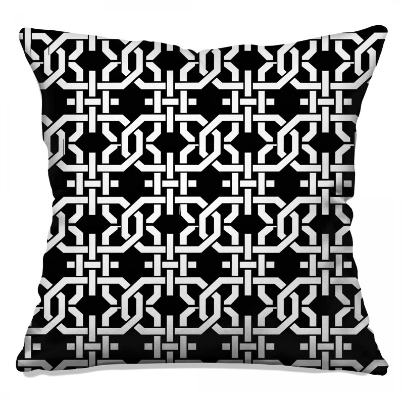 Coussins décoratifs à motif géométrique imbriqués, 20 x 20 inches