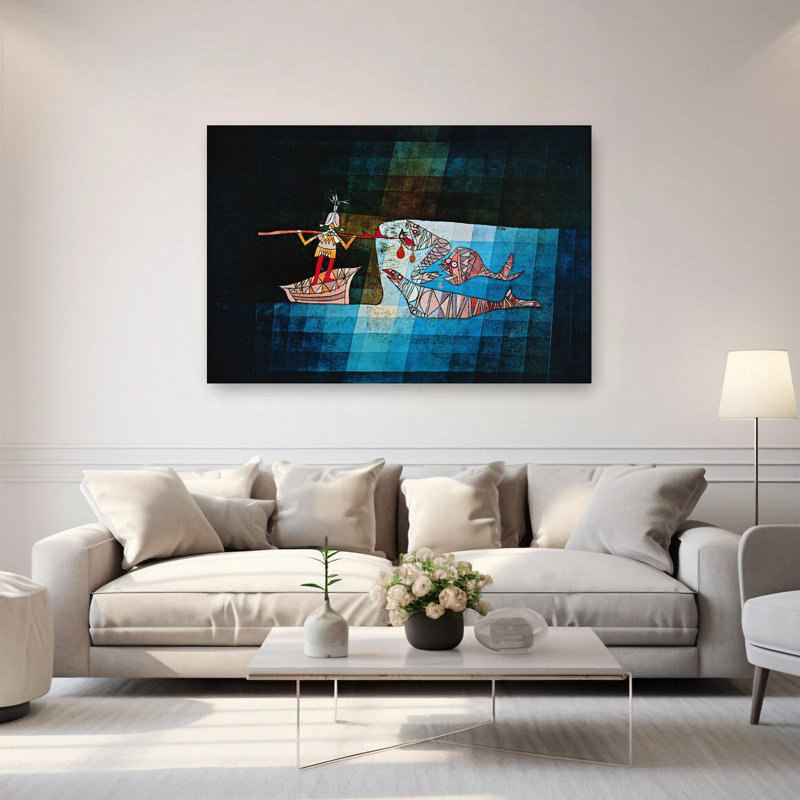 Sinbad The Sailor Classic Fish Beach Wall Art Print - Print, 101.6cm H x 152.4cm W