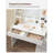 39.4'' Wide vanity with LED Lights, 6 Drawers-1785728916