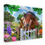 « cheval family », reproduction d’impression sur toile tendue-26857092