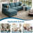 3-Piece Modular Upholstered Sectional Couch-83089979