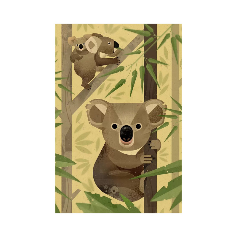 Koala by Dieter Braun - Print on Canvas, Wrapped Canvas, 30.48 cm H x 45.72 cm W