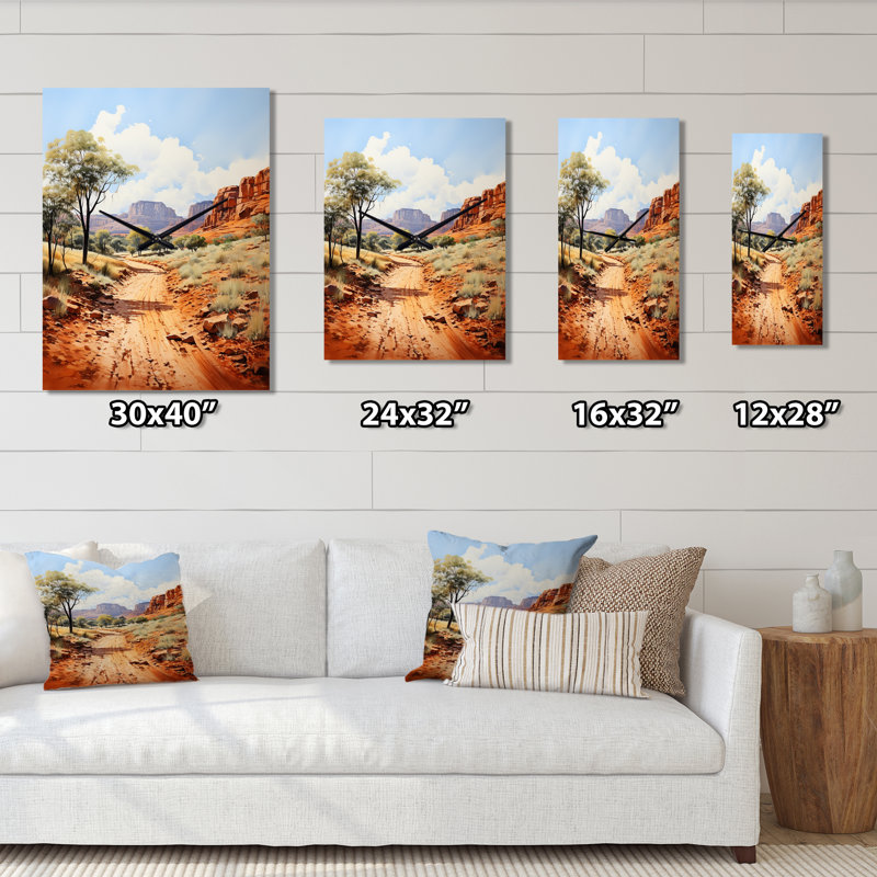 Australie Kata Tjuta Magic - horloge murale Australie, H 32 po x l 24 po x P 1 po